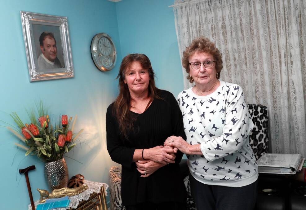 ONE YEAR ON: Edna Lollback-Burkinshaw (right) and daughter Linda Lees will host a memorial for Peter Burkinshaw on the anniversary of his passing. Picture: Les Smith