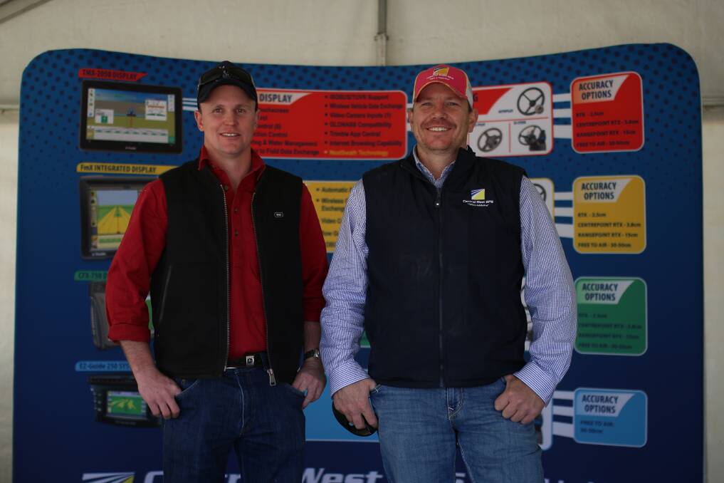 SLOW DAY: Michael Price from Temora and Damian Price of Forbes. Picture: Emma Horn.