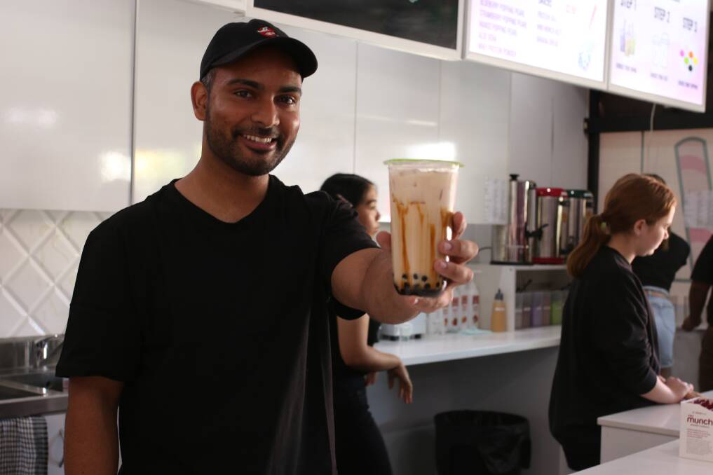 GRAND OPENING: Gaurav Banga has brought his passion for unique teas to Wagga with the opening of Bubble Tea on Baylis Street. Picture: Emma Horn
