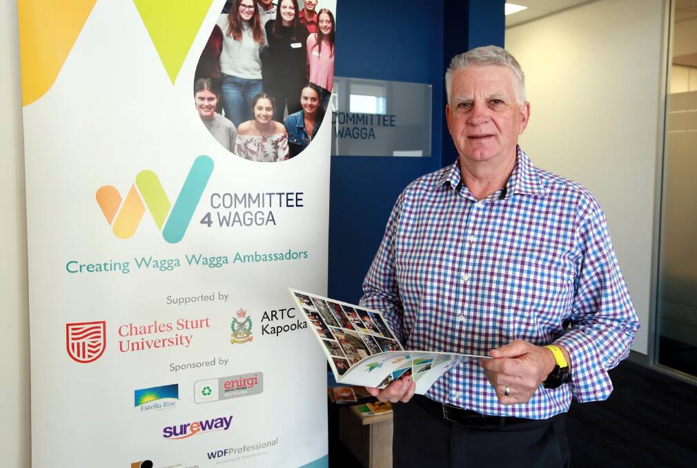 LEADERSHIP IN FLUX: Committee 4 Wagga's Alan Johnston says ever option will be explored to continue the school leaders program in line with COVID-19 restrictions. Picture: Les Smith