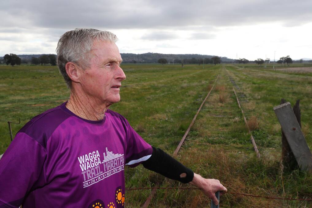 SAFETY CONCERNS: Peter Fitzgerald has been completing a 12km loop of the Wiradjuri Walk because it is unsafe to train nearer to his home on the Vincent Road intersection. Picture: Emma Hillier