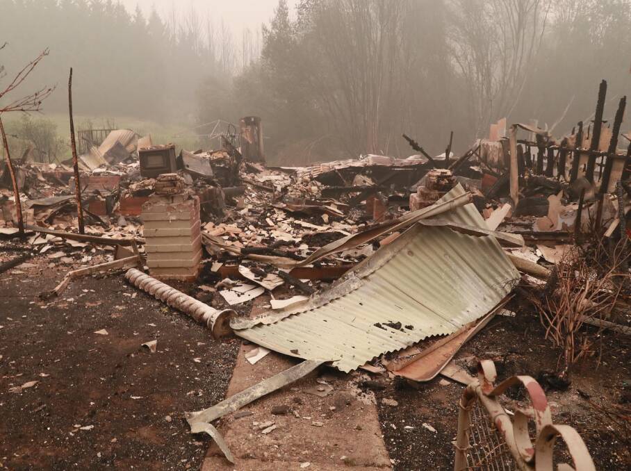REBUILD: Batlow homes destroyed in the wake of the Dunns Road fire. Picture: Les Smith