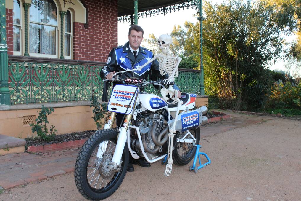 DAREDEVIL: Lawrence Ryan at home in Junee's Monte Cristo Homestead. Picture: supplied