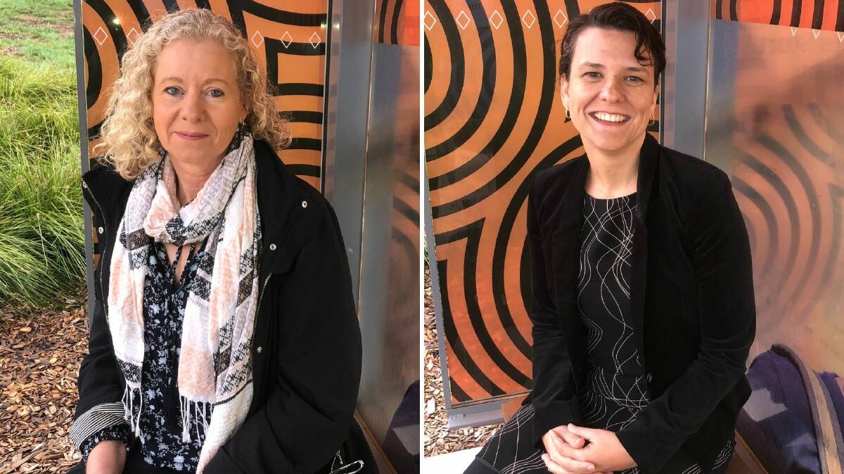 RESEARCH REMAINS: Debra Metcalf and Jennifer Schwartz from Charles Sturt University will compete for financial support as they push ahead with their PhD projects. Pictures: Emma Horn