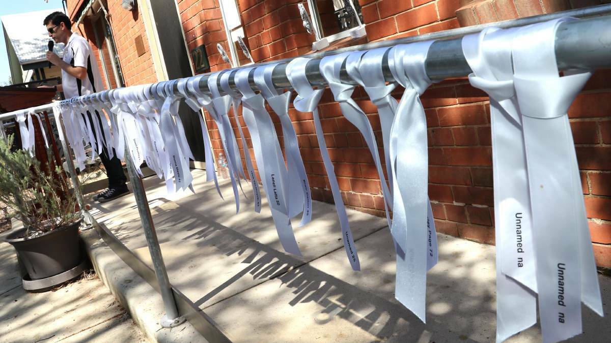 SUPPORT: White Ribbons are used in the campaign of awareness for victims of domestic violence. Picture: FILE