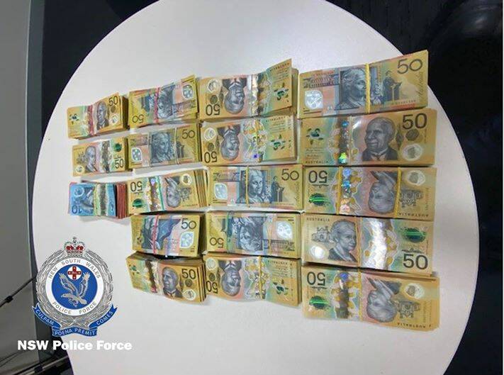 More than $90,000 in cash has been seized following a crash outside of Wagga this week. Picture: Riverina Police District.