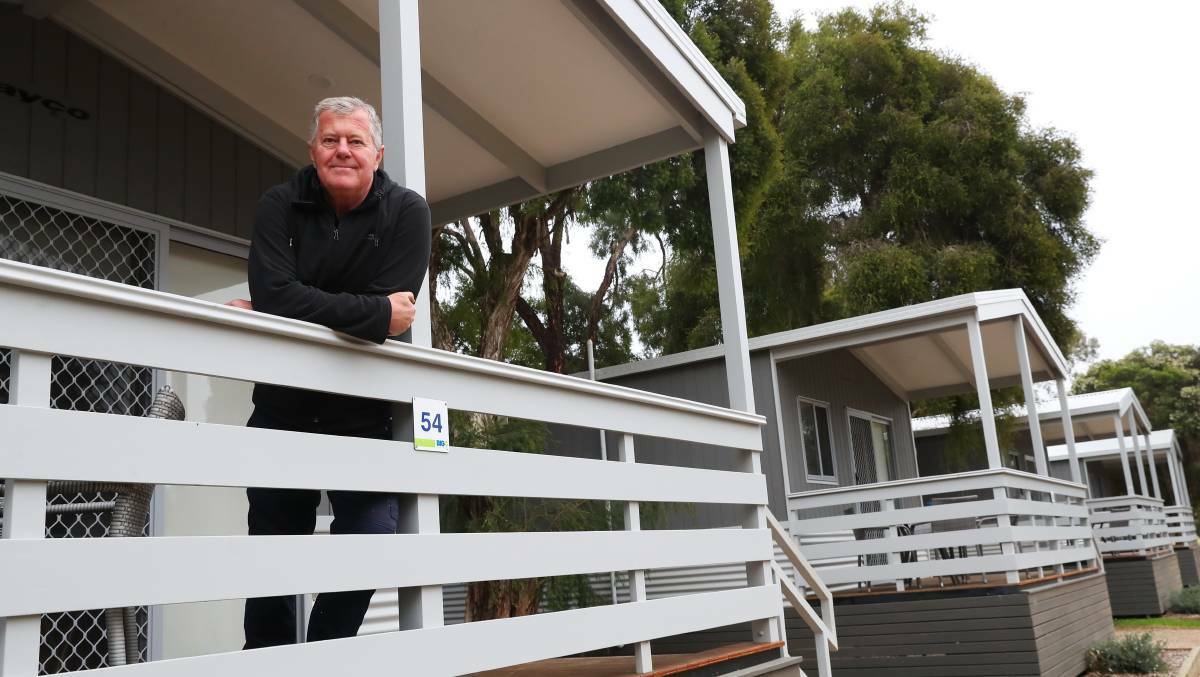 QUIETLY CONFIDENT: Martin Cotterell, owner of the Big 4 Caravan Park has welcomed the re-opening of borders and hopes it translates to increased business for Wagga's struggling hospitality and accommodation services. Picture: Emma Hillier