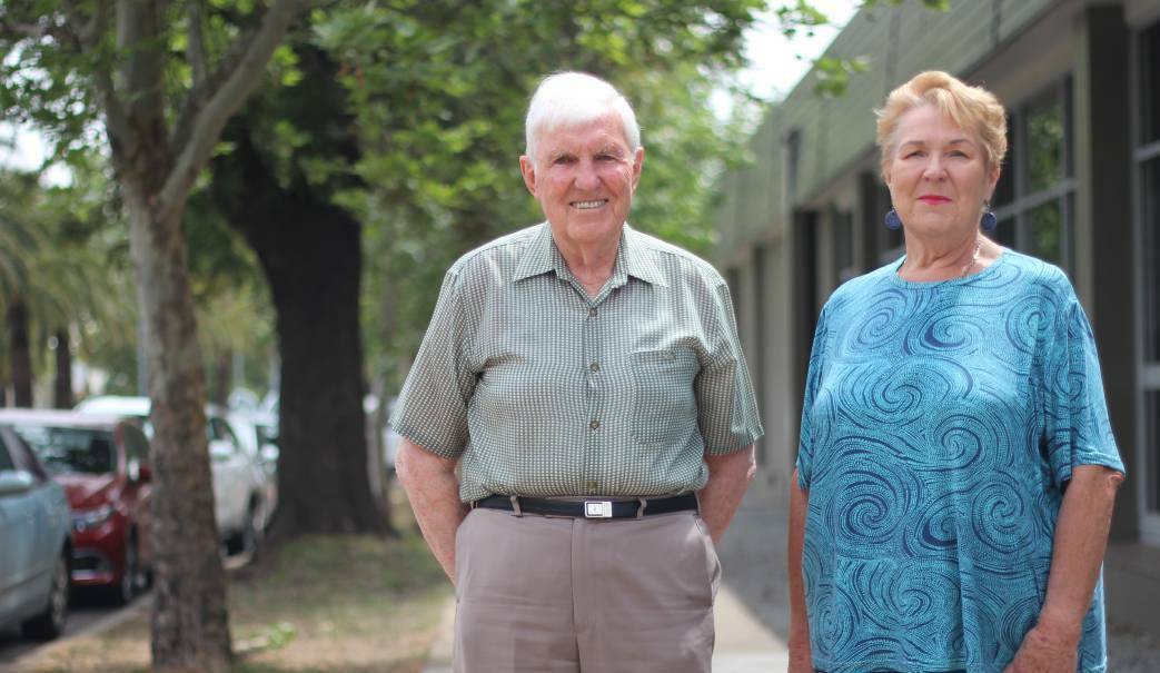 PETITION: Friends of CSU founding members Doug Hill and Trish Gray are lobbying to be given a seat on Charles Sturt University's council to fight for the needs of the Wagga community. Picture: Emma Horn
