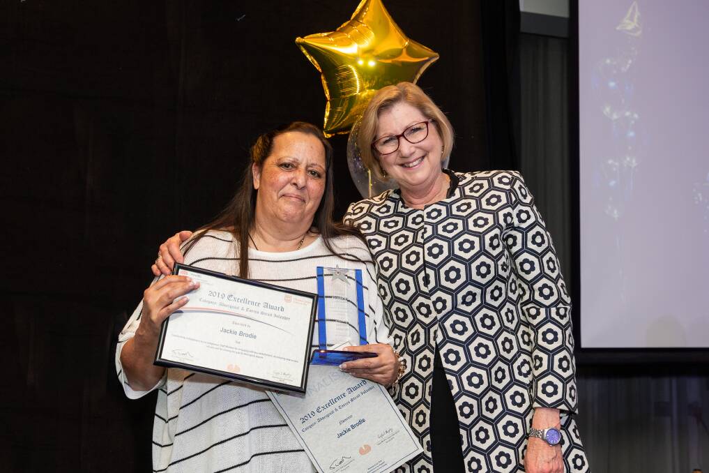 Aboriginal & Torres Strait Islander award recipient Jackie Brodie with MLHD chief executive Jill Ludford. Picture: supplied