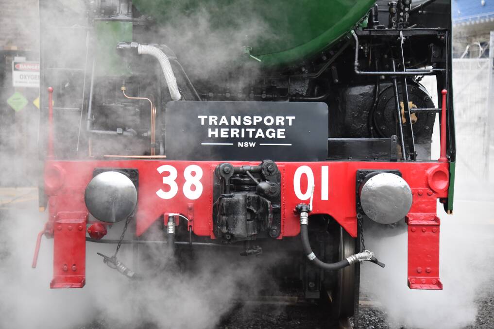 Locomotive 3801 is making a regional tour after over a decade of restoration. Picture: Transport NSW