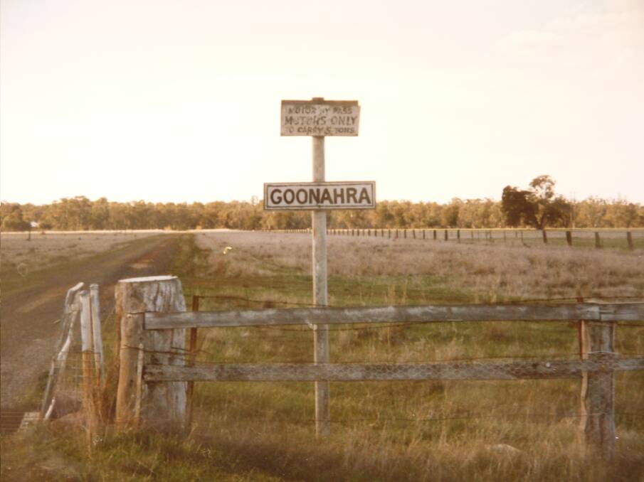 The gate to 'Goonahra', as it once stood, the property once owned by James Baylis. Picture: supplied