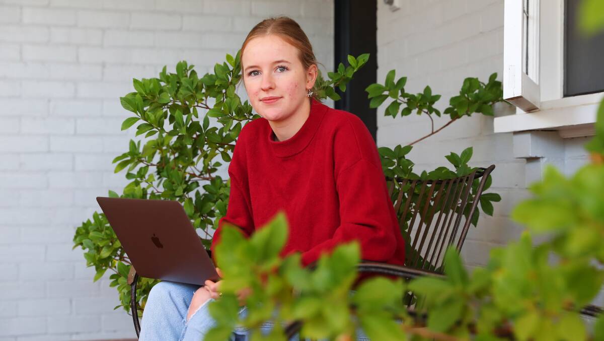 Lily Hamilton from The Riverina Anglican College received a 95 ATAR which she estimates is the second highest from her school this year. Picture: Emma Hillier