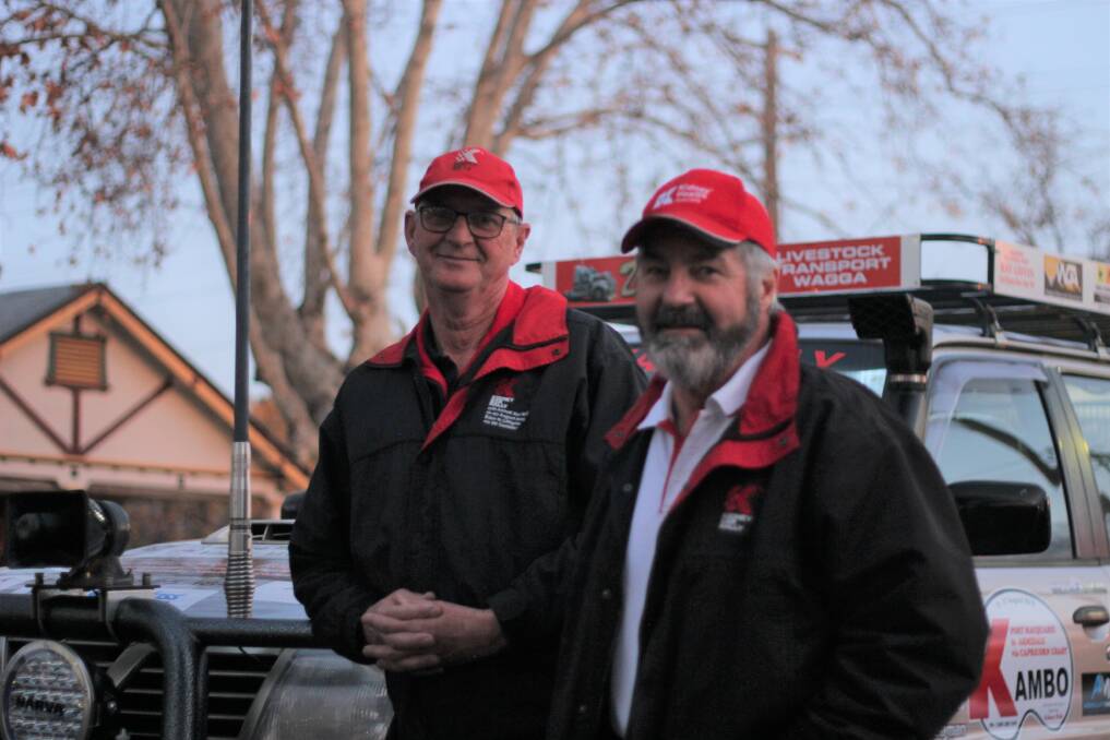 RALLY READY: John Clout and Phil Hoey are preparing to make their milestones in the annual Kidney Kids Kar Rally. 