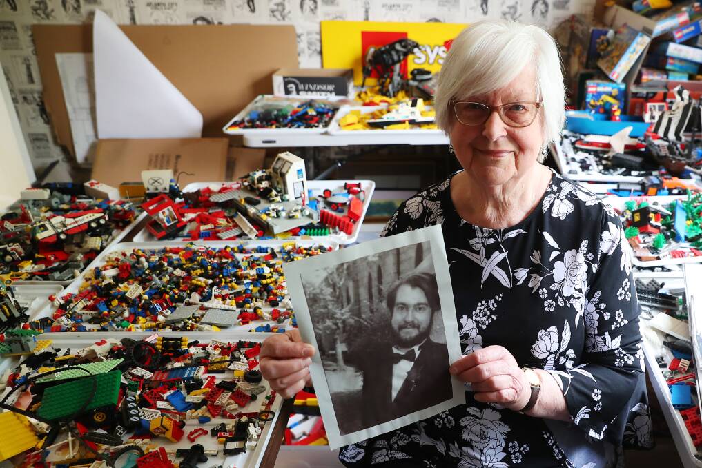THE BRICK MAN: Robyn Jessiman's son James died when he was 26, leaving behind an enormous collection of Lego. Picture: Emma Hillier