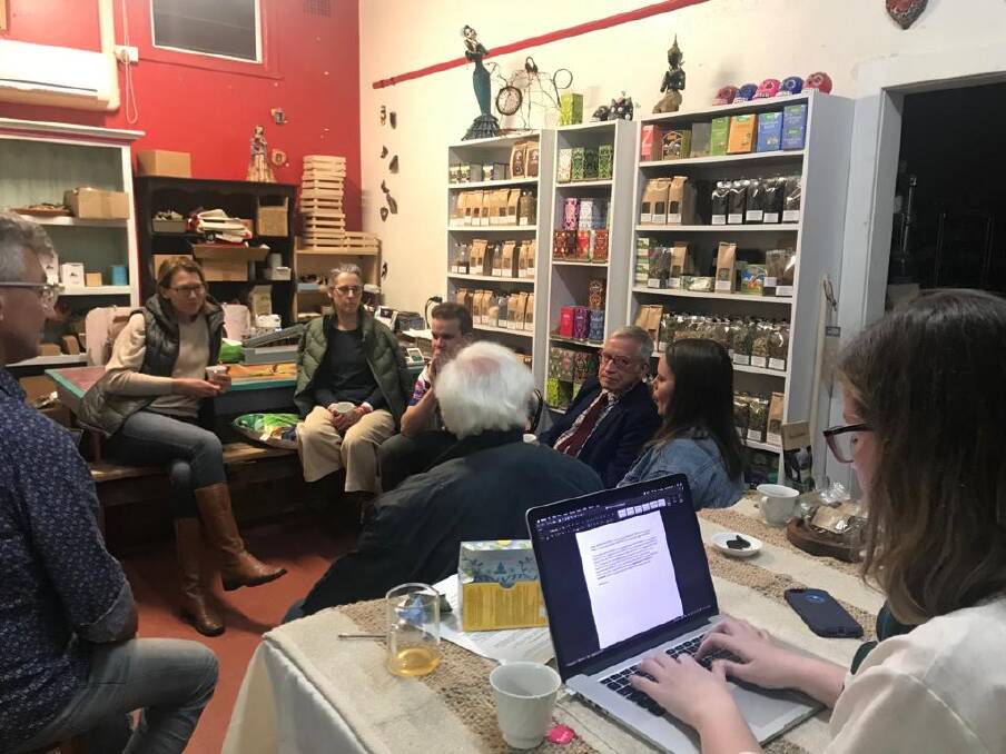 The newly formed Voices 4 Riverina Thursday night 'kitchen table conversations' meeting. Picture: supplied