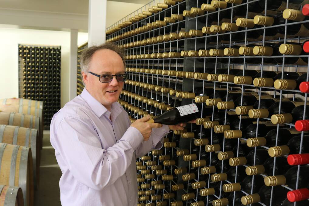 BOTTLES OF KNOWLEDGE: Professor Leigh Schmidtke has spent years researching the perfect bottle of wine and has given his knowledge to a new generation of wine connoseurs. Picture: Supplied