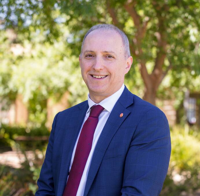 CUTS ARE COMING: Acting Vice Chancellor John Germov has maintained the commitment to Wagga despite million dollars job cuts. Picture: James T. Farley