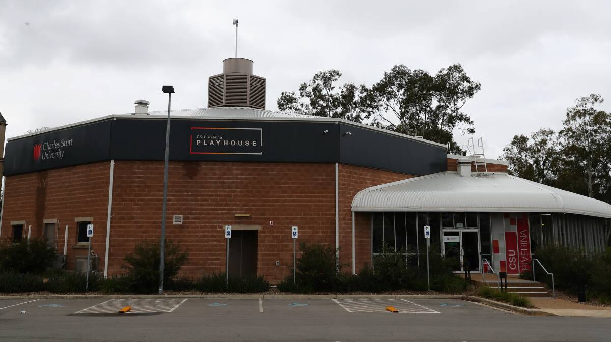 IN DOUBT: The Riverina Playhouse has recently received millions of dollars in refurbishments but its future now hangs in the balance as a result of Charles Sturt University's course reviews. Picture: Emma Hillier 