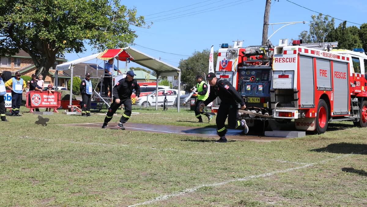 Wagga firefighters will put it all on the line at the regional firefighting championships in Tumut on Saturday and Sunday. Picture by Fire and Rescue NSW