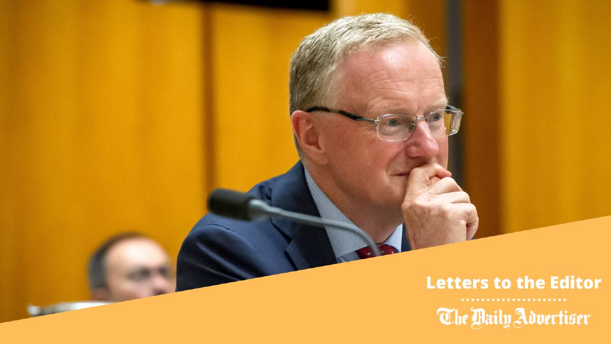 Then-governor of the Reserve Bank, Phillip Lowe, during Senate estimates in 2023. Picture by Elesa Kurtz