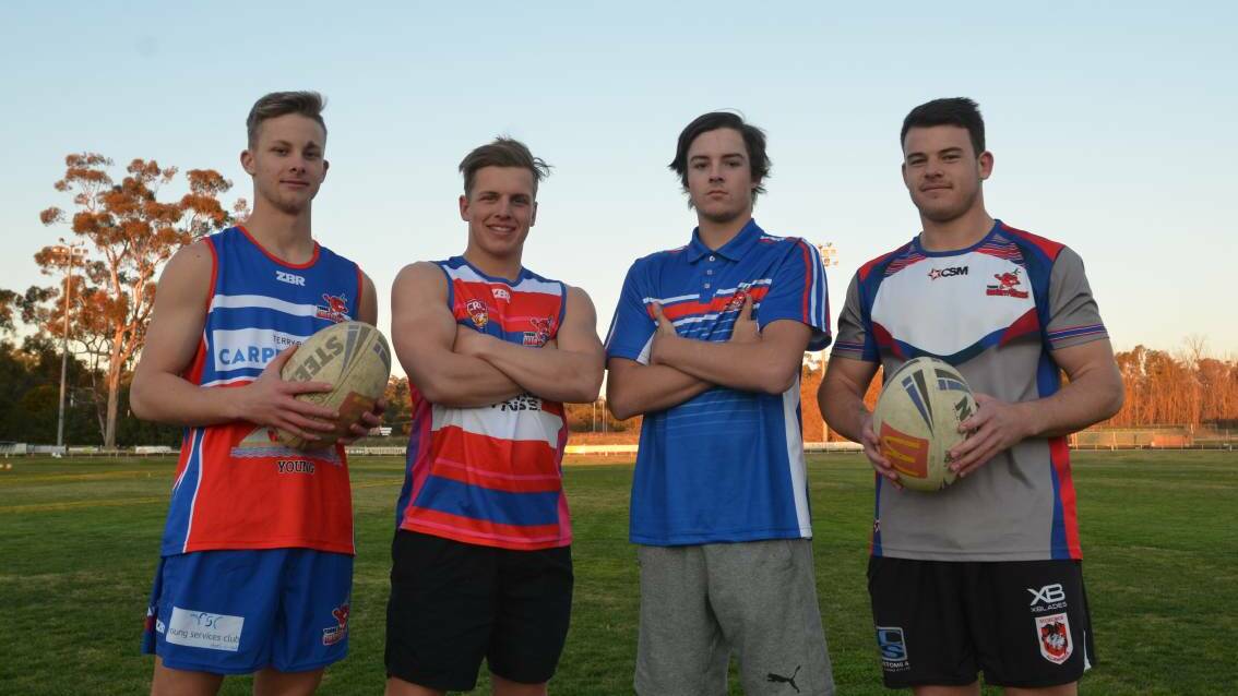 Michael Downer, Ben Baker, Duke Maloney and Blake Coombes are looking to help Young to back-to-back premierships in the Sullivan Cup when they tackle Gundagai on Sunday.