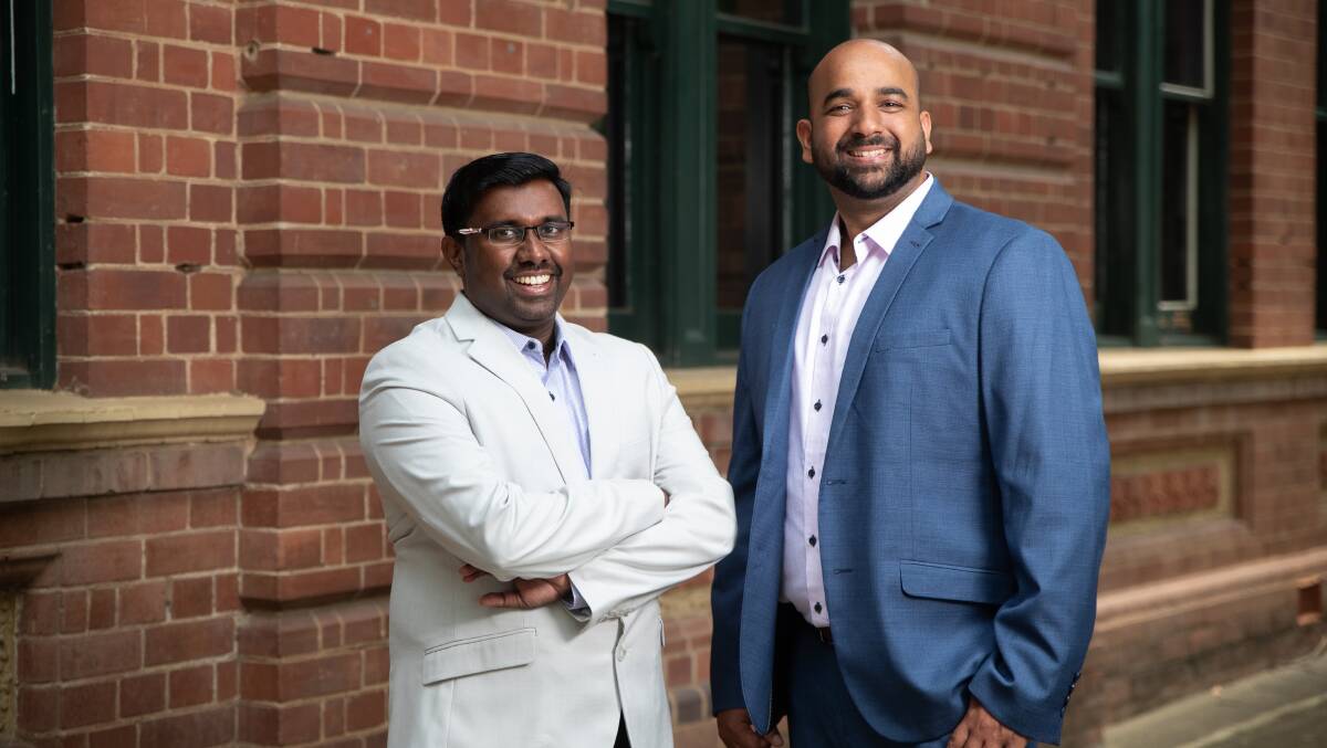 CareH founders Rashid Samad and Syam Mohan want to revolutionise the way nurses work by offering more diverse opportunities and better work/life balance. Picture by Madeline Begley