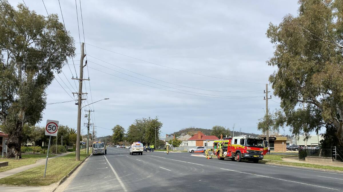 Tarcutta Street was cleared around 30 minutes after the crash. Picture: Andrew Pearson