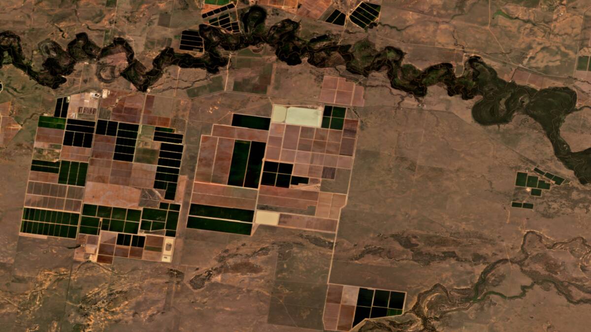 WATER WHOOPSIES: A satellite image of the offending property, near Carrathool. Picture: Contributed