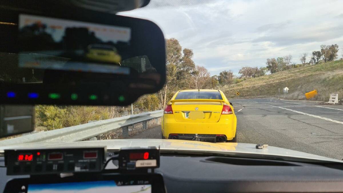 TOO FAST: Police stopped the same P-plater twice in one day after clocking him at 150km/h on the Hume Highway. Picture: Traffic and Highway Patrol Command/NSW Police Force