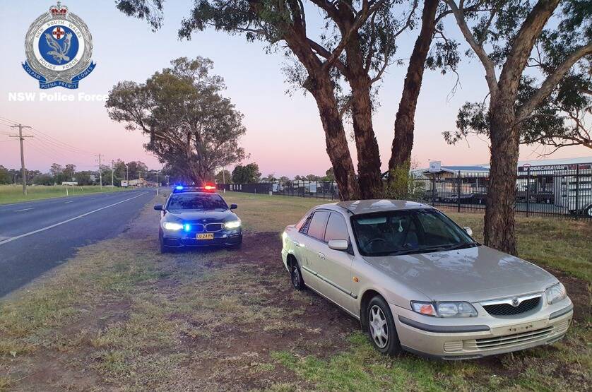 Police charged an ACT man after stopping him on the Sturt Highway at Gumly Gumly on Sunday. Picture: NSW Police