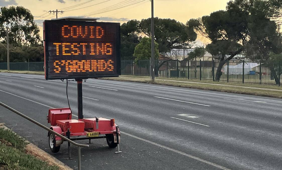 CHANGES: The Murrumbidgee Local Health District's drive-through testing clinic at Wagga Showground has had its hours reduced over heat concerns. Picture: Daisy Huntly