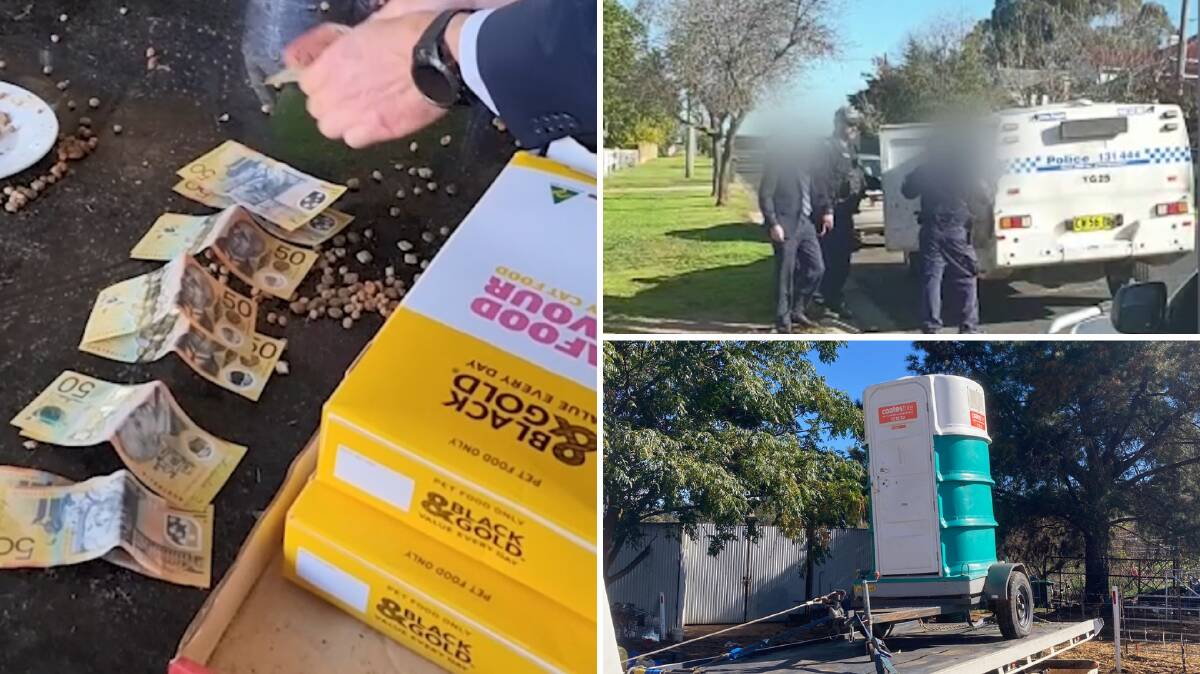 Four people have been charged as investigators crack down on the alleged supply of ice and cannabis around Young and Grenfell. Pictures: NSW Police