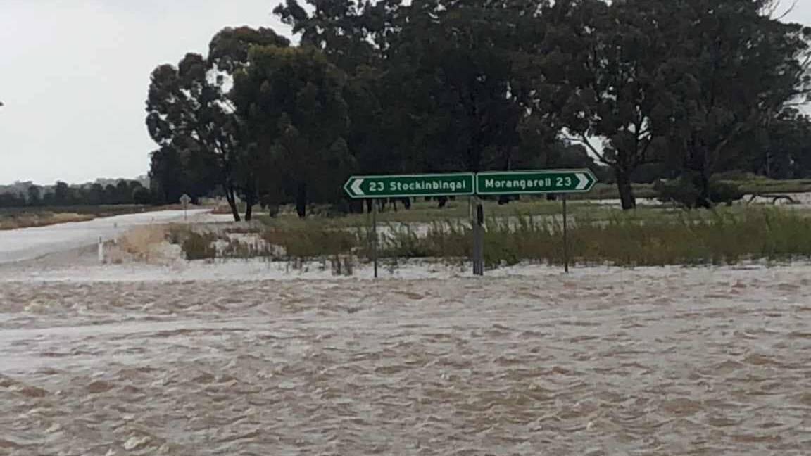 Milvale Road at Temora remains closed. Picture by Temora Shire Council