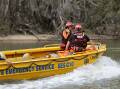State Emergency Service volunteers on a flood rescue training exercise on the Murrumbidgee River at Darlington Point at the weekend. Picture supplied
