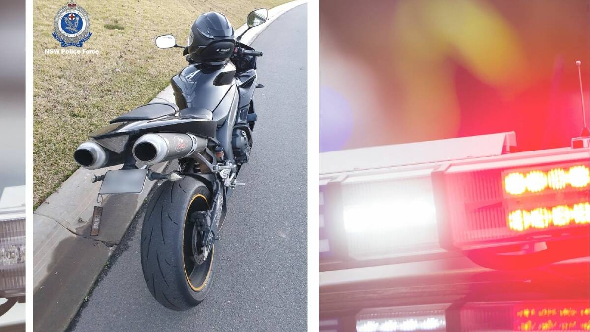 A Wagga rider has lost his licence and been fined after overtaking an off-duty police officer.