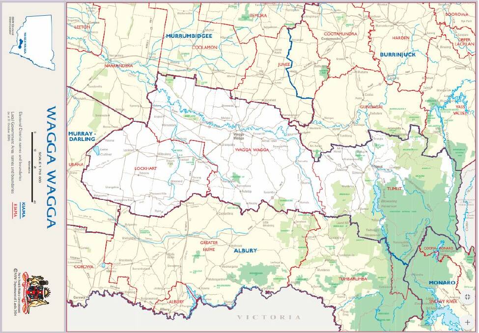 The Wagga electoral district. Picture: elections.nsw.gov.au