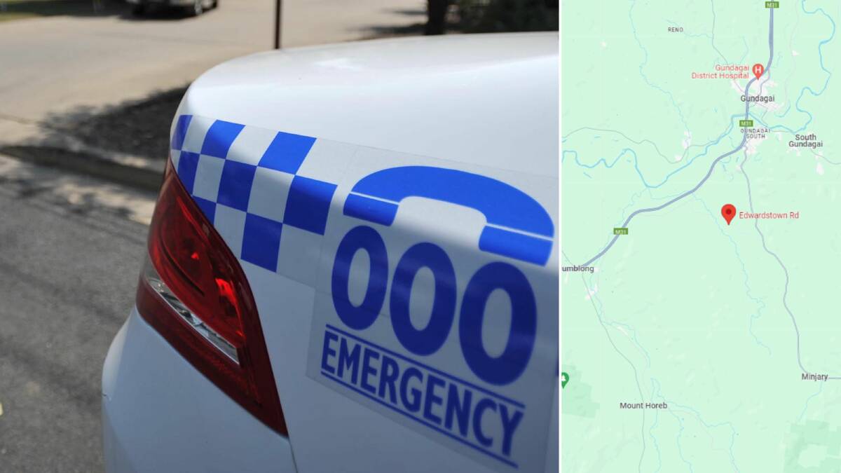 A man died after his car collided with a tree on Edwardstown Road at South Gundagai on Easter Sunday.