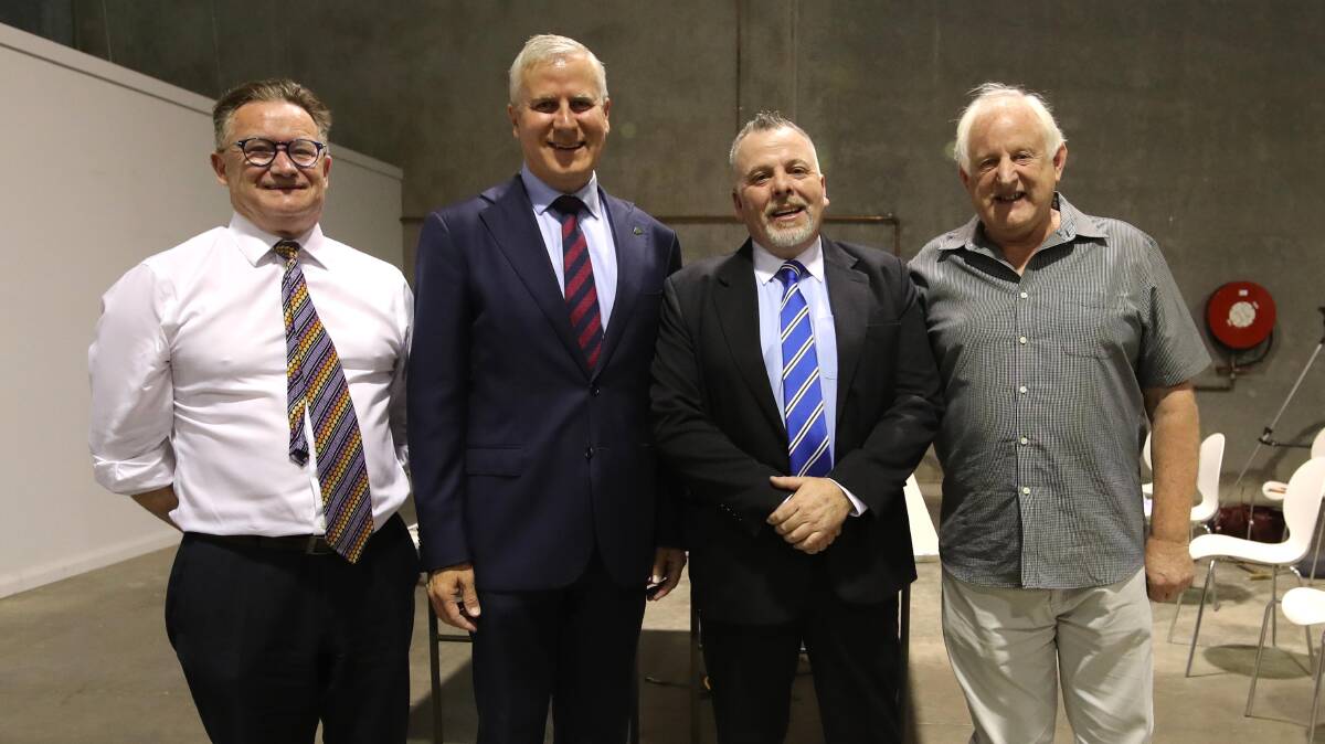 HOPEFULS: Riverina candidates Mark Jeffreson (Labor), Michael McCormack (Nationals), Richard Foley (United Australia Party) and Michael Bayles (Greens).