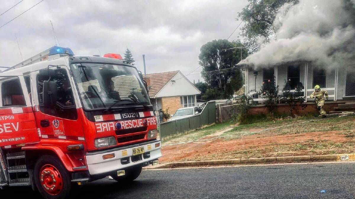 DAMAGED: Griffith firefighters responded to a fire in Mallinson Street on Tuesday. Picture: Fire and Rescue NSW Griffith