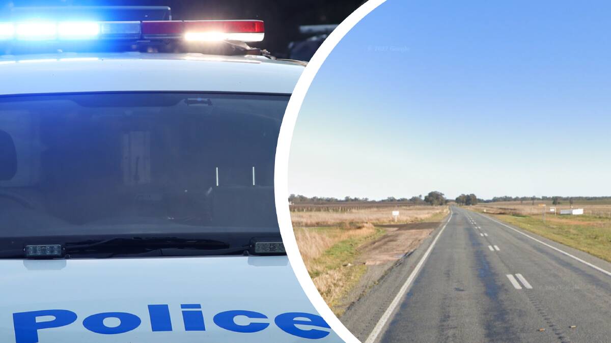 A man was killed when his car collided with a truck near Narrandera on Thursday morning. Pictures from file, Google Earth