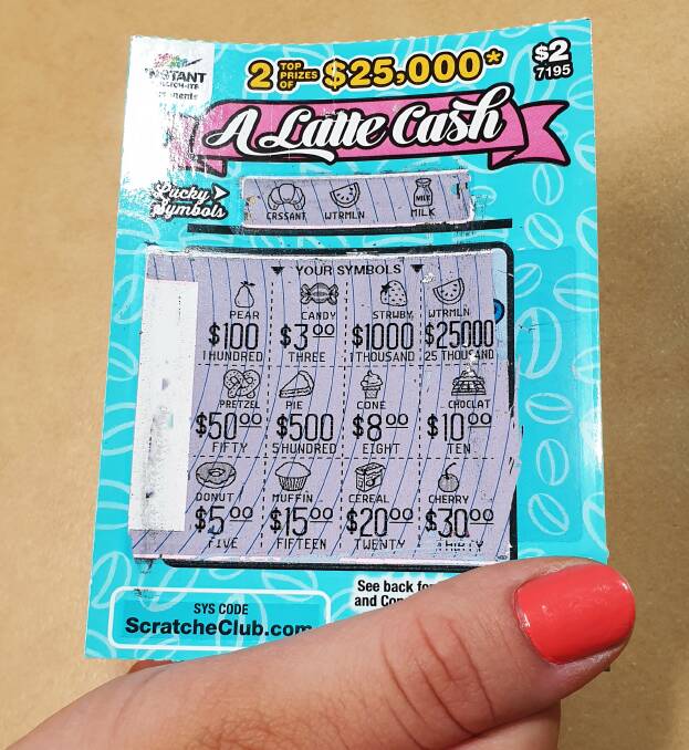 The winning scratchie was worth $25,000 all along. Picture: The Lott