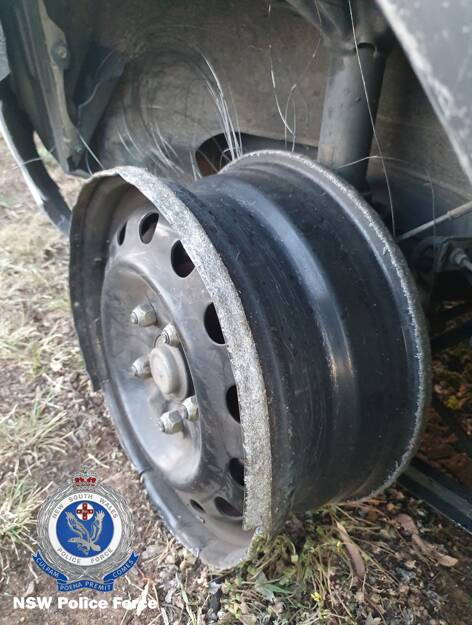 Police charged an ACT man after stopping him on the Sturt Highway at Gumly Gumly on Sunday. Picture: NSW Police