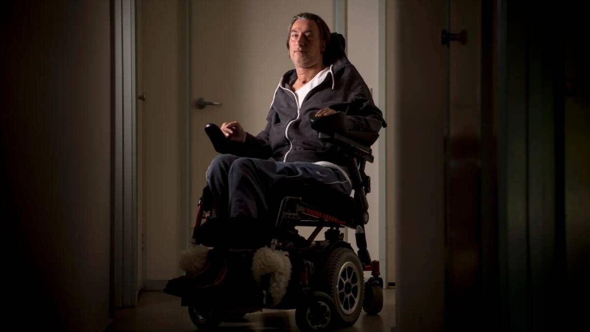 Chris Karadaglis was left paralysed from the neck down.