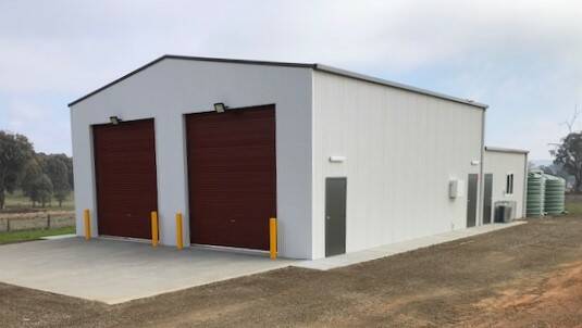 PROTECTION: The brand new Tarcutta fire station having the finishing touches fitted before the grand opening. Picture: Rural Fire Service
