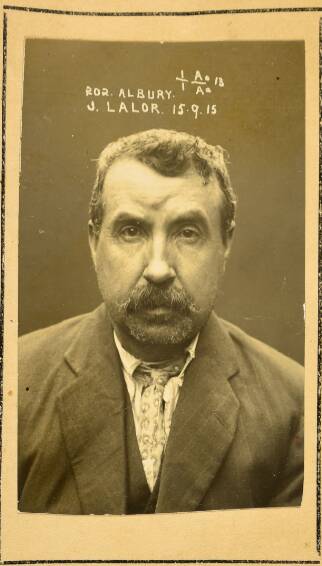 CRIMINAL PAST: James Lalor, who was charged with disloyalty in 1915, is one of Wagga's convicts whose story will soon be told.