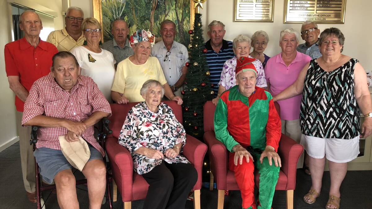GOOD WILL: When George Perkins (seated right) and the residents of The Haven decided to host a Christmas lunch in remembrance of their late friend Norma, their local supermarket offered to donate the lot.