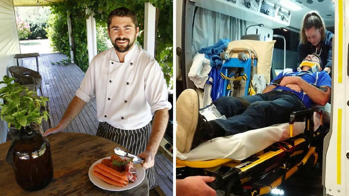  ATTACKED: Much-loved Wagga chef and Australian Rules umpire Ryan Dedini is taken to hospital after falling victim to a coward punch.