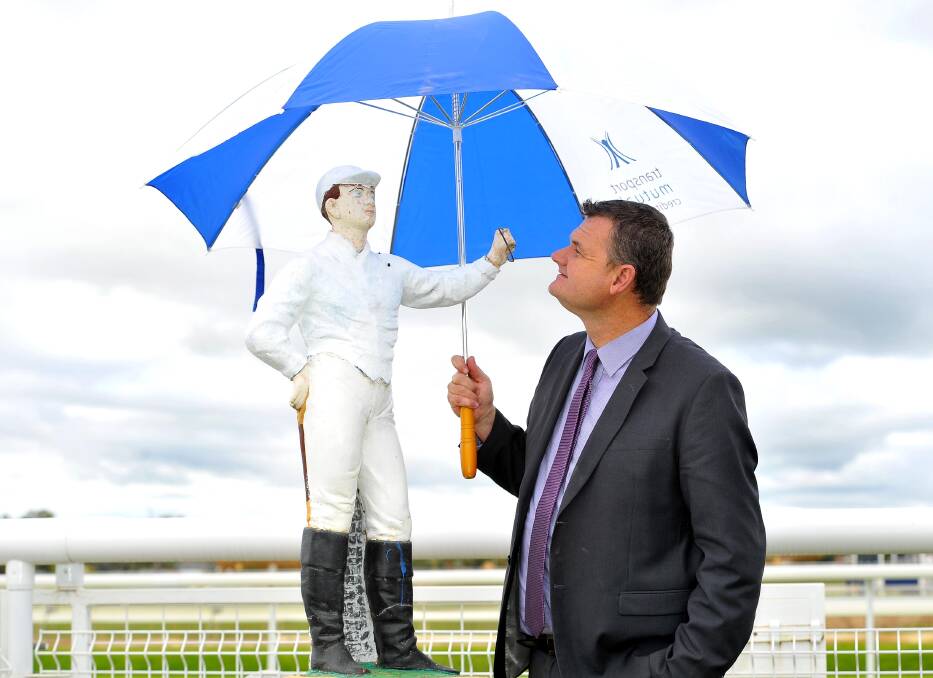 UMBRELLAS AT THE READY: Murrumbidgee Turf Club CEO Scott Sanbrook says it's going to take a whole lot more than a little bit of rain to spoil Gold Cup day.
