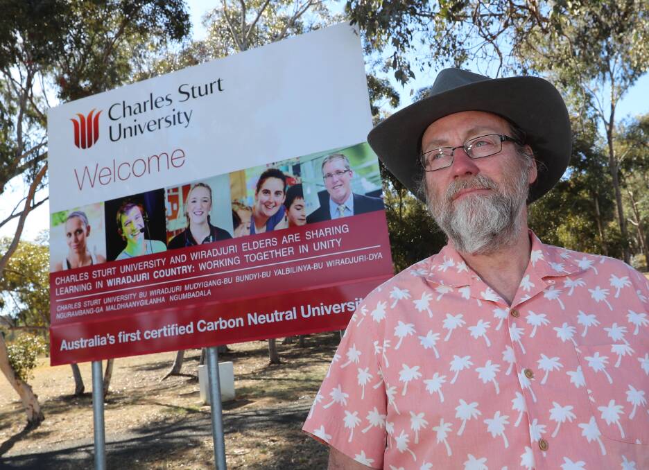 MAJOR CONCERNS: Kevin Poynter of the National Tertiary Education Union's CSU branch said staff and students are feeling the pressure after the university announced two degree cuts. Picture: Les Smith