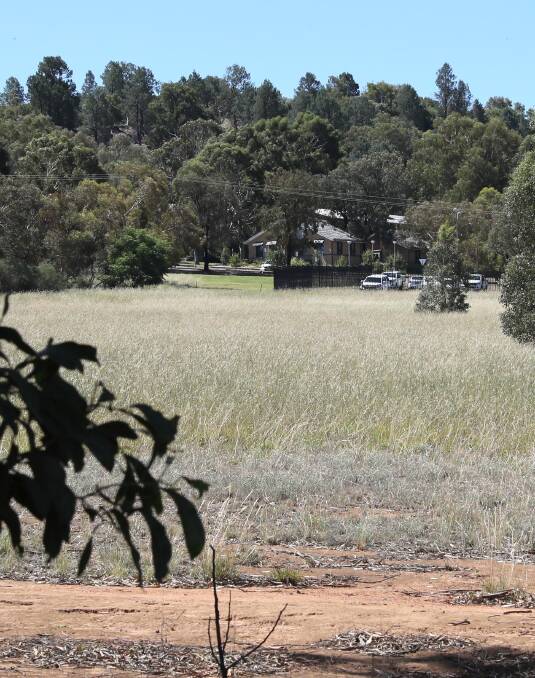 SECRETS: While neither the council nor the department will confirm it, it is believed this block of land on Estella Road will soon house Wagga's new public school. Picture: Les Smith